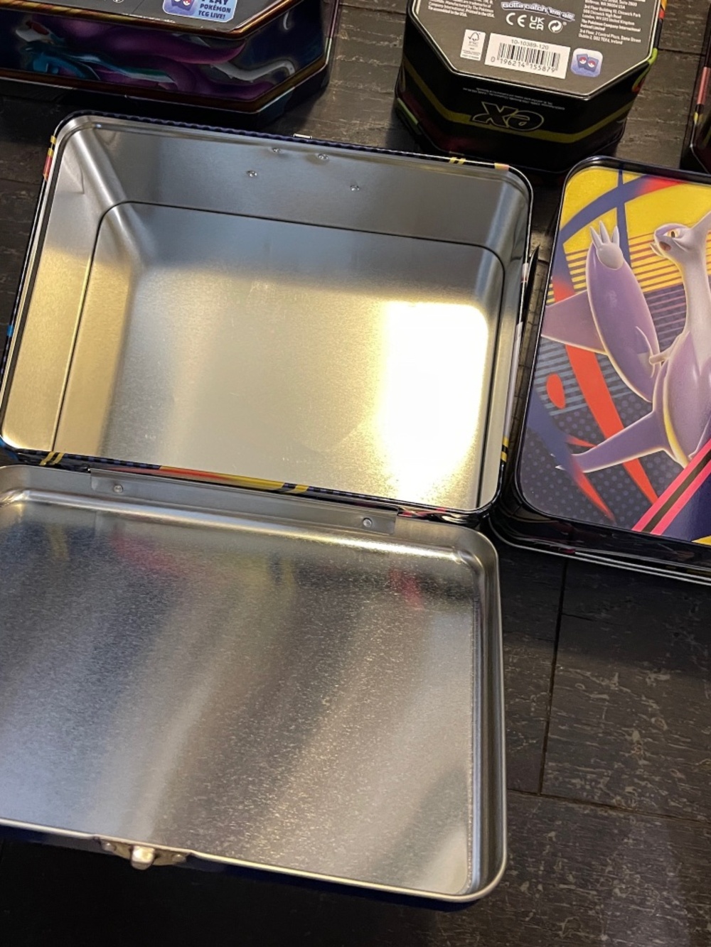 LOT OF 12 Pokemon TCG Empty Tins Collector Chest Lunch Box Mini Tin Storage - Picture 10 of 10